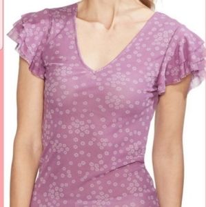 Vince Camuto Flutter Sleave Top